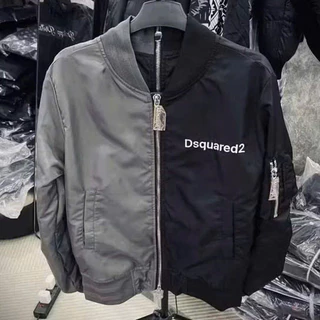 Áo Bomber, Áo Gió Dù DSQ 2 Màu 2 Mảnh No.1 Studio Dày Dặn Mềm Mịn Thời Trang Unisex NA749