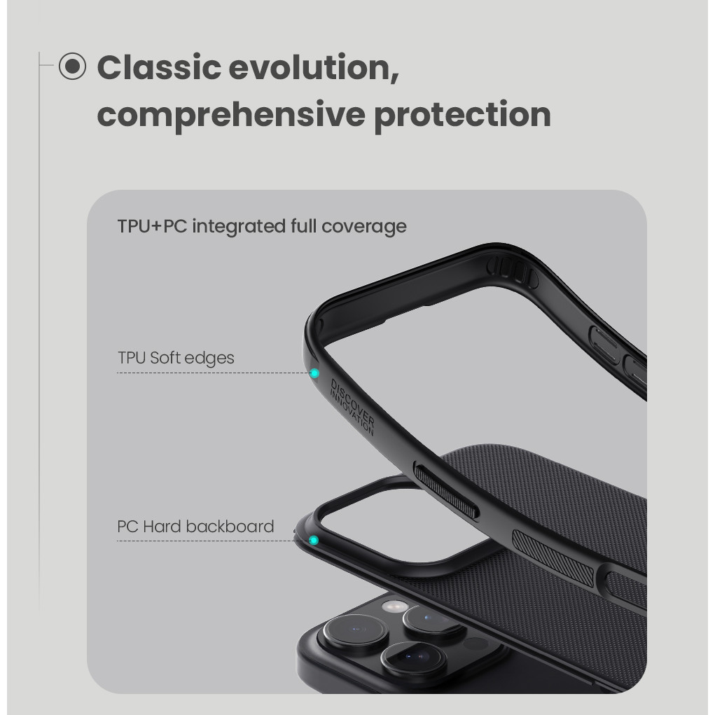 Nillkin Cho iPhone 16 Pro Max / iPhone 16E 17E / 16 Plus / Frosted Shield Pro Ốp Lưng Nhựa Mờ Từ Tính Vỏ Điện Thoại Vỏ Bảo Vệ