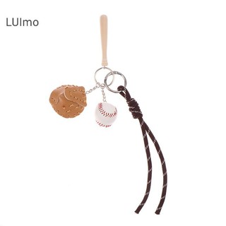 Luimo Ins Dây Bóng Chày Móc Khóa Thể Thao Sáng Tạo Móc Khóa Hợp Thời Trang Túi Dệt Bé Gái Mặt Dây Chuyền Chìa Khóa Phụ Kiện SBS