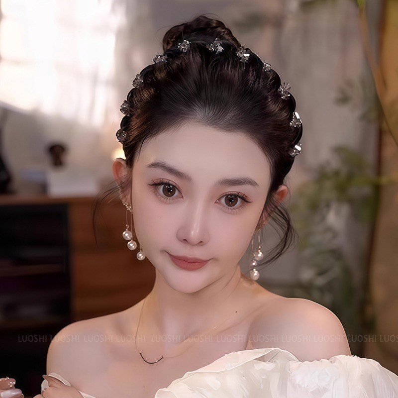 2025 Phong Cách Mới Băng Đô Flash Kim Cương Đầu Phụ Kiện Tóc Thời Trang