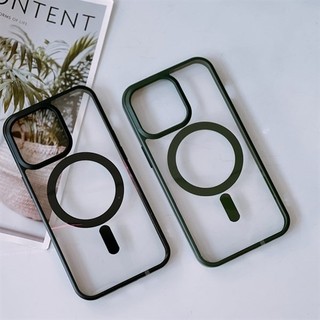 Ốp lưng chống ố từ tính viền đen cho iphone 7 8 plus x xr xs max 11 12 13 14 15 16 pro max xsmax promax