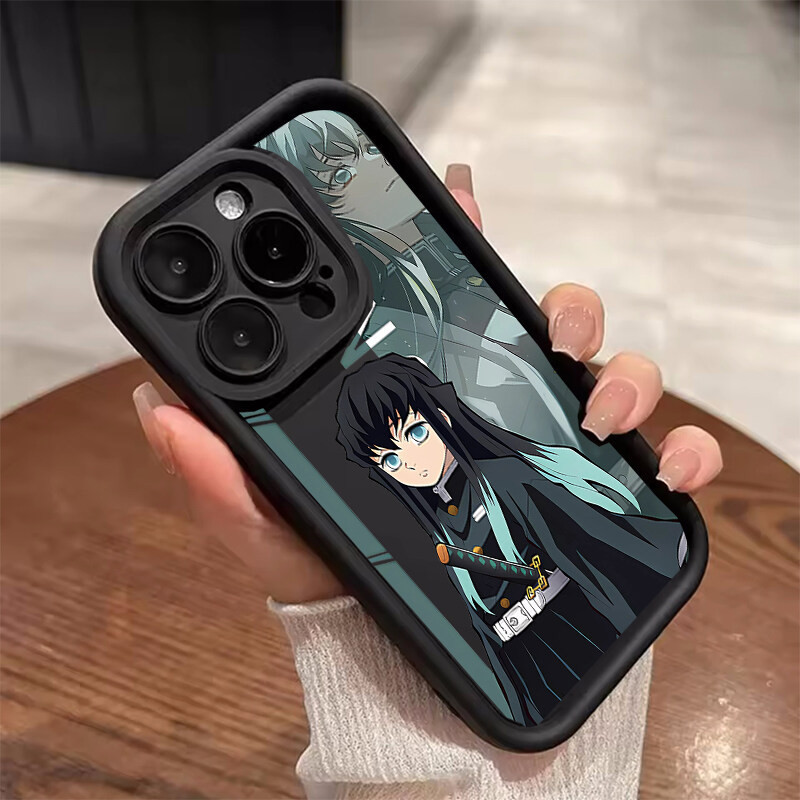 Ốp Điện Thoại Cho Xiaomi Redmi Note 14 13 12 Pro 5G 14 12 4G 12 13 Pro Plus Ốp Lưng Anime Demon Slayer Tokitou Muichirou Camera Bảo Vệ Silicon Chống Sốc In Mềm