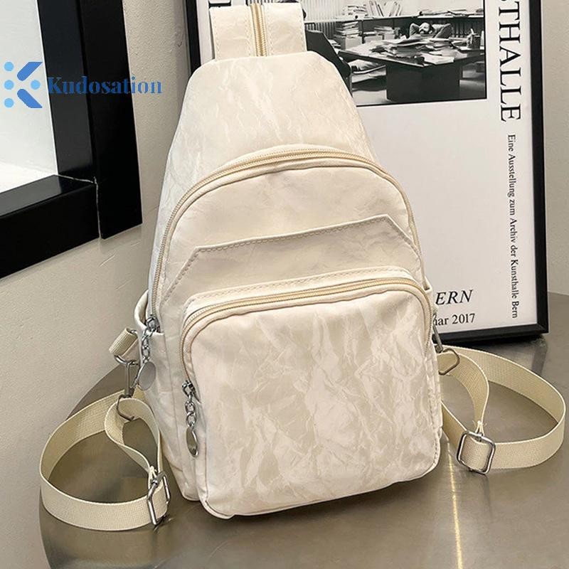Kudosation Thời Trang Mới Ba Lô Nữ Phong Cách Đơn Giản Đa Chức Năng Túi Ngực Nữ Chất Lượng Cao Túi Đeo Ngang Túi Xách Nữ