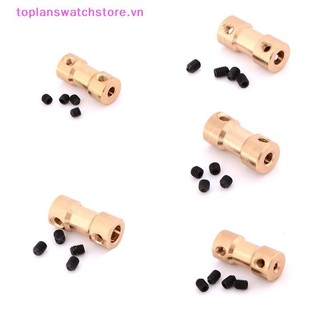 Toplanswatchstore Mới 2 / 3 / 3.17 / 4 / 5mm Động Cơ Trục Đồng Khớp Nối Khớp Nối Tay Adapter VN