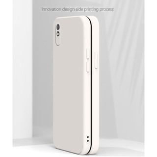 Thời Trang Mới Redmi 9A 9i 8A Vuông Ốp Lưng Khung Mỏng Mềm TPU Silicon Có Dây Đeo Tay Dây Đeo Cổ Tay