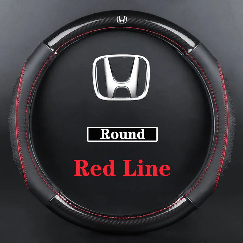 Bọc vô lăng ô tô bằng da carbon cho Honda, cho Accord City, Civic, Brio, CRV, BRV, URV, HRV, Jazz, Odyssey, Vezel, Stream, CRZ, Jade, Mobilio
