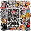 Hộp 50 Sticker Hình BĂNG NHẠC ROCK BAND – Decal Trang Trí Xe - Điện Thoại - Nón Bảo Hiểm Chống Nước - NSX Gì Cũng In