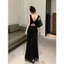 Váy đầm nữ dáng dài thiết kế khoét lưng sexy quyến rũ phong cách Hàn Quốc XIMIXI SP284