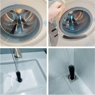 [Còn hàng] Bàn chải máy giặt cán PURECOTTON0, Bàn chải làm sạch thùng trong đa năng khử nhiễm, Tay cầm dài 360° Dụng cụ giặt phòng tắm xoay