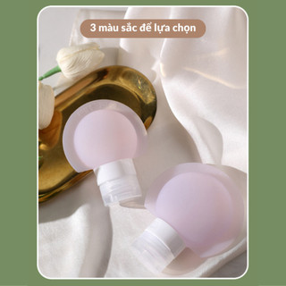 Chai Chiết Dầu Gội Sữa Tắm Silicone Chai Chiết Mĩ Phẩm Mềm Mại An Toàn Dung Tích 60ml BC02 -NGÓI HOME
