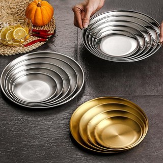 Dĩa Ăn Cơm, Trái Cây Inox 304 sang Trọng, Bền Bỉ, Thích Hợp Cho Mọi Không Gian Bàn Tiệc