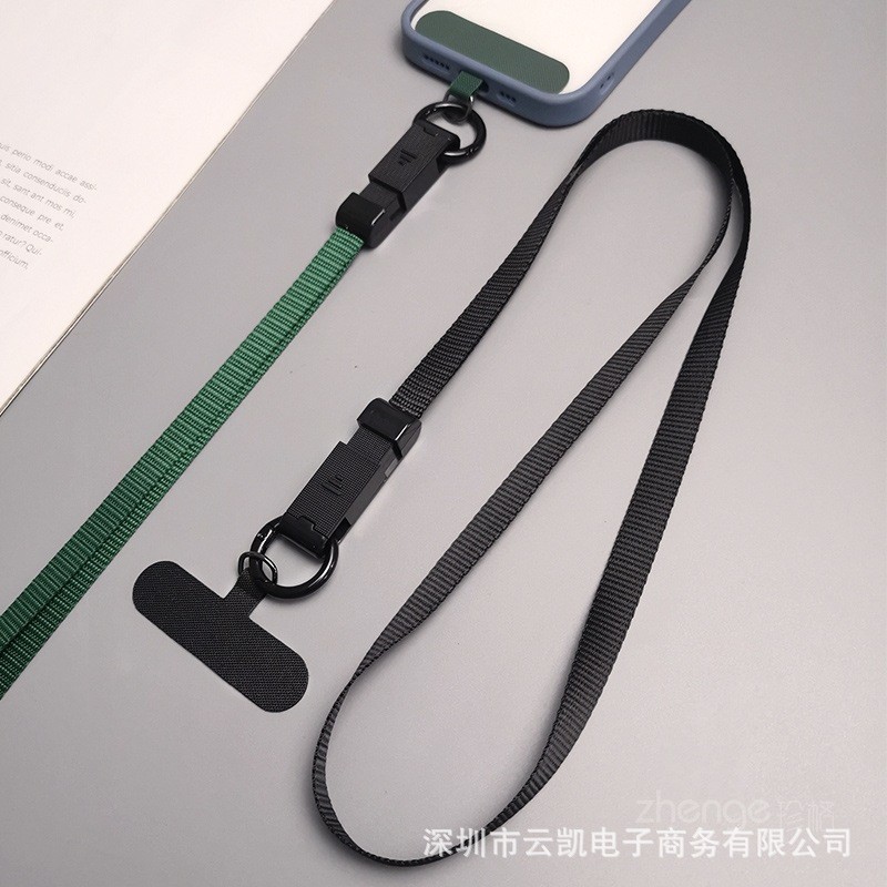 Điện Thoại Di Động Dây Treo Cổ Dây Nam Nữ ins Kẹp Ốp Lưng Điện Thoại Đa Năng Băng Thông Rộng Sáng Tạo Khóa Trượt Dây Xích Thời Trang