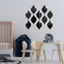 COCODECOVED 12 Cái / bộ Nhãn Dán Tường Gương, Ống Kính 3D Hình Giọt Nước Acrylic, Decal Chống Thấm Nước Sáng Tạo Tự Dính Miếng Dán Lối Vào Nền Tivi