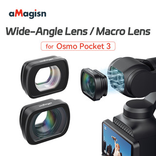 Dành Cho DJI Omso Pocket 3 Tăng Cường / Ống Kính Macro Góc Rộng Phạm Vi Mở Rộng Từ Pocket3 Lọc Phụ Kiện Máy Ảnh