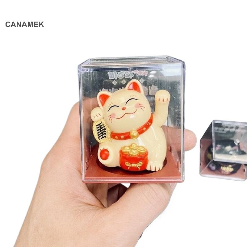 Canamek 1 / 4PCLucky Beckoning Năng Lượng Mặt Trời vẫy Tay Nút Xoay Cho Văn Phòng Tại Nhà Trang Trí Ô Tô Để Bàn Đồ Trang Trí Mang Lại May Mắn CSF Sự Giàu Có