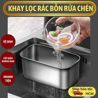 Khay Lọc Rác Bồn Rửa Chén Bunnies House INOX 304, Rổ Đa Năng Ngăn Tắc Chống Gỉ Sét