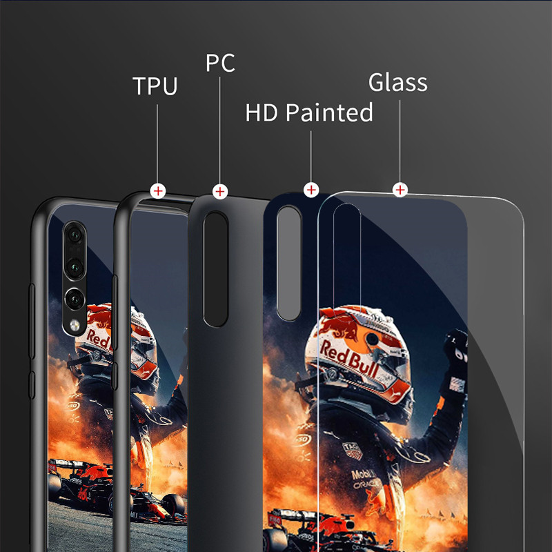 Ốp điện thoại kính cường lực Max Verstappen 02 cho Xiaomi Redmi Note 13 pro plus 12 4G 11 10 5G 9