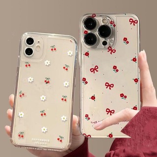 Vỏ Hoa Tulip Nơ Dễ Thương Cho Samsung Galaxy A25 A42 A51 A52 A53 A52S A71 A72 A73 J4 J6 PLUS J7 J2 Prime G530 Ốp Điện Thoại TPU Mềm Trong Suốt