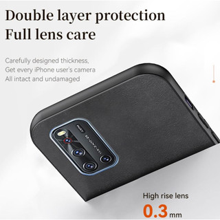 Vivo v19 1933 Vỏ chống rơi và chống sốc làm bằng da cừu chất lượng cao và vỏ cứng thân thiện với da