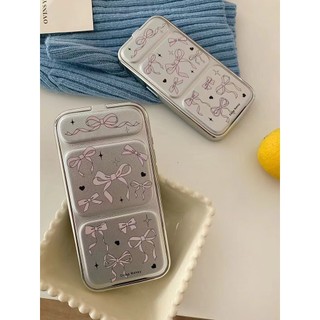 Nơ Màu Hồng Đáng Yêu Vỏ Cho Iphone 11 12promax 12 13 14 15 pro max Ốp Lưng Mềm 14promax 15pro tpu case