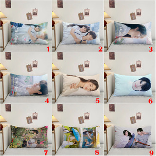 Phim truyền hình Hàn Quốc Lovely Runner Hình chữ nhật Vỏ gối Byeon Woo-seok & Hye-yoon Kim Side In Hình Đệm Polyester Trang Trí Sofa Nhà (Không Lõi)