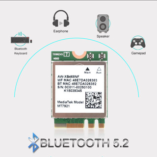 Wi-fi 6 MediaTek MT7921 1800M Bluetooth 5.2 để bàn / máy tính xách tay ...