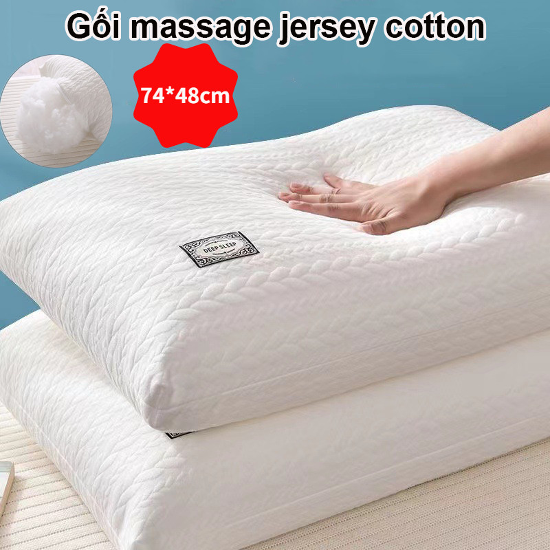 (48x74cm)Ruột gối lông vũ Nằm Gòn Bedding，Giúp ngủ nhanh，Giúp bảo vệ cổ，Có thể được sử dụng trong ký túc xá và ở nhà