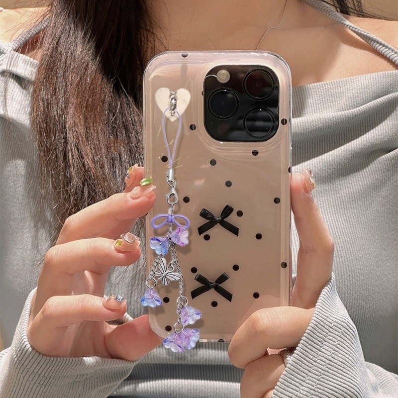 Bang Flower Phone Charm Lilys of the Valley Camera Mặt dây chuyền Túi thời trang Phụ kiện