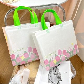Phim không dệt Tulip Thân thiện với môi trường Cửa hàng quần áo Túi Tote Mua sắm Quà tặng Túi đóng gói