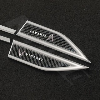 2 Cái / bộ Vinfast Xe Fender Kim Loại Miếng Dán Bên Ngoài Trang Trí Bên Phải Trái Đề Can Sửa Đổi Cho Vinfast Lux A Fadil President SA VF E34 Phụ Kiện