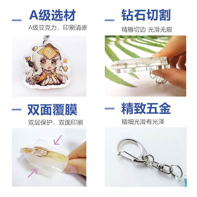 Cô Dâu Của Pháp Sư Móc Khóa Hatori Chise Elias Luz Acrylic Móc Khóa Anime Ngoại Vi