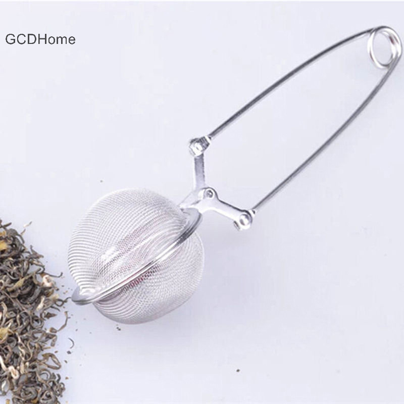 Gcdhome Thìa Inox Trà Pha Lọc Bóp Lá Thảo Dược Lưới Lọc HOT