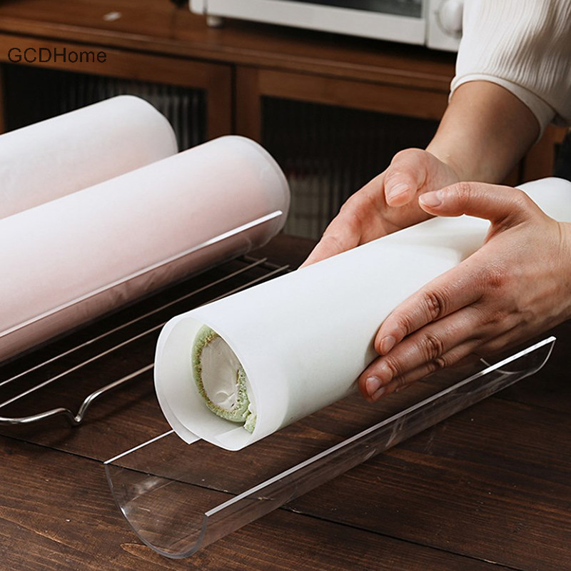 Gcdhome Mới Làm Dày 30CM Bánh Cuộn Định Hình Chèn Khuôn Trong Suốt Hình Chữ U Giữ Hình Bán Nguyệt Bánh Ngọt Nướng Dụng Cụ Nhà Bếp HOT
