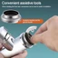 SUNKISSD Đế cố định Đai ốc, Kẹp tròn cài đặt nhanh Chốt lắp đặt vòi, Vòi bền Công cụ sửa chữa chống mất Nhà bếp Phòng tắm Phụ kiện bồn rửa