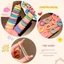 CATIYAHA 100 Bộ Băng Đô Trẻ Em, Băng Đô Quấn Tóc Co Giãn Cao Màu Đen MIni Dễ Thương, Giá Đỡ Đuôi Ngựa Thời Trang Không Gây Hại Ngón Tay Dây Buộc Tóc Cô Gái Phụ Kiện Tóc