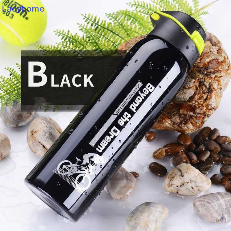 Lady 500ML Bình Nước Hút Chân Không Inox Đi Xe Đạp Bình Nước Hai Tường Đơn Giản Cốc Giữ Nhiệt Cách Nhiệt Bằng Ống Hút VN