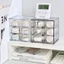 Hộp lưu trữ YICA, Kệ đựng hàng hóa ngăn kéo dung tích lớn, Ngăn INS trong suốt Giá đựng đồ chống nước cho máy tính để bàn