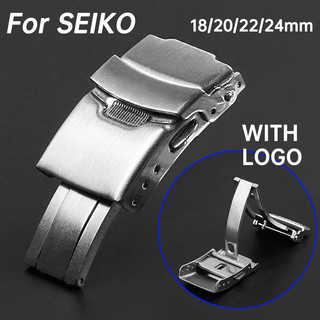 Diver Dây Đeo Đồng Hồ Khóa 18mm 20mm 22mm 24mm Khóa Thép Không Gỉ Khóa Đồng Hồ Khóa Lặn Phong Cách Gấp Khóa Cho Seiko 5 TUNA Samurai SKX007 SKX009 Nam Nữ