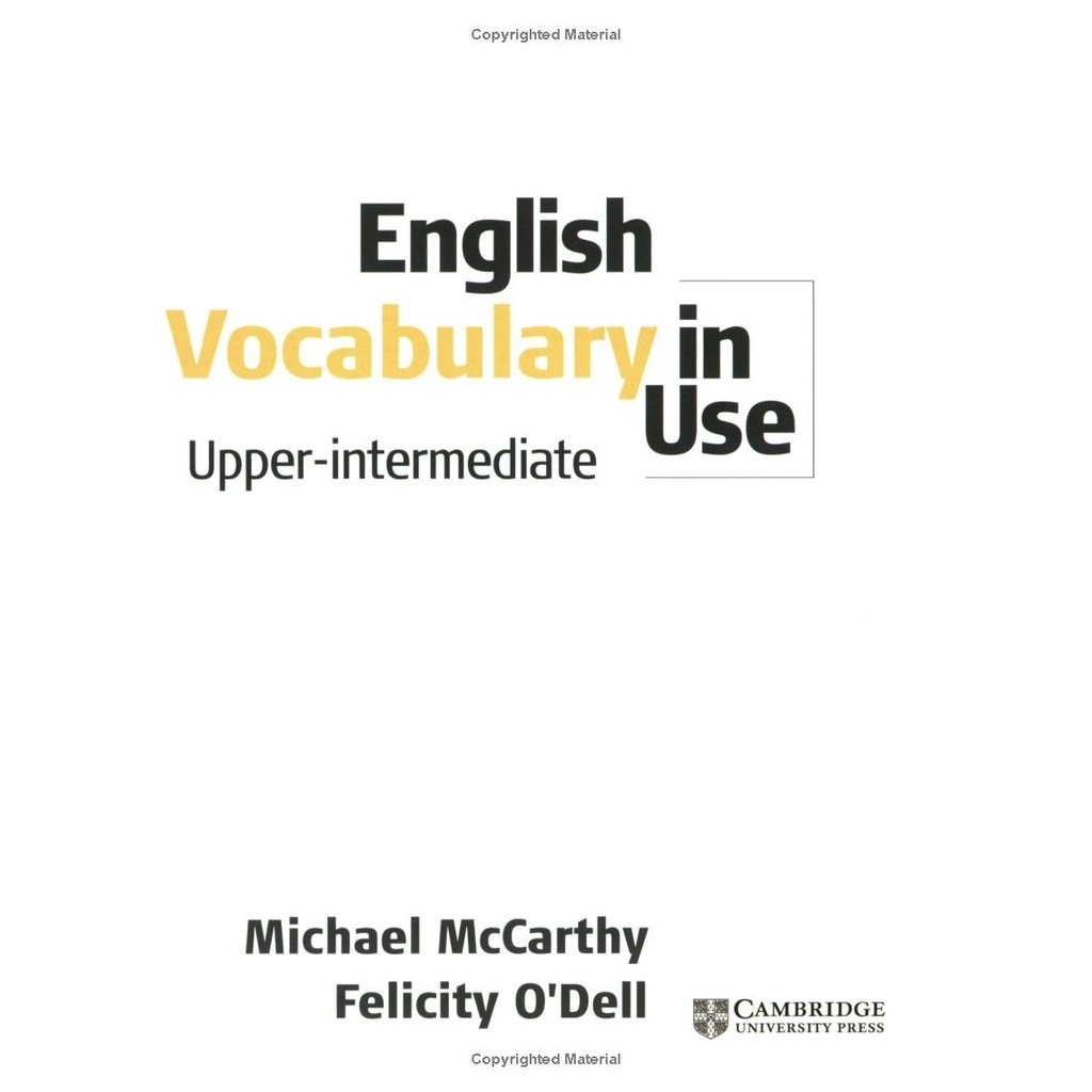 English Vocabulary In Use Upper-Intermediate Book With Answers | Shopee  Việt Nam