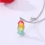 GUSTAVA 3 Chiếc Phù Hợp Với Trái Tim Mặt Dây Chuyền Vòng Cổ, Hợp Kim Dễ Thương BFF Dây Chuyền, Tình Bạn Tình Bạn Trang Sức Hoạt Hình Nhỏ Giọt Vòng Cổ Trái Tim