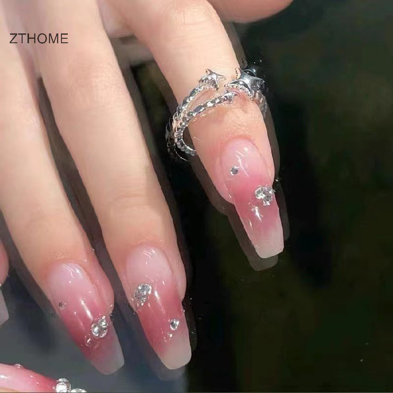 Zthome Phong Cách Hàn Quốc Màu Bạc Ins Ngôi Sao Thoáng Mát Nhẫn Thời Trang Đơn Giản Mở Ngón Tay Có Thể Điều Chỉnh Nhẫn Dành Cho Nữ Trang Sức Dự Tiệc Quà Tặng HOT