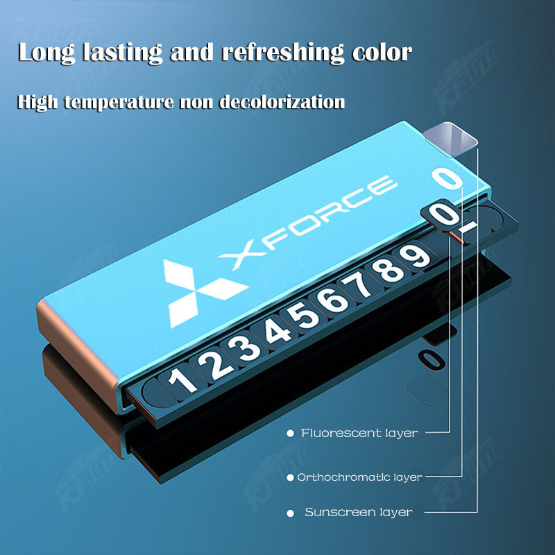 Biển số điện thoại đỗ xe tạm thời Mitsubishi Xforce cho ô tô Đèn ngủ Công cụ đỗ xe ẩn