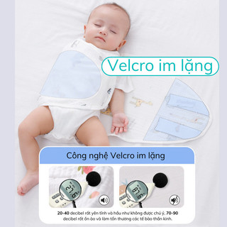 Khăn Quấn Sơ Sinh Bunnies House Êm Mềm, Giảm Giật Mình, Quấn Bé An Toàn