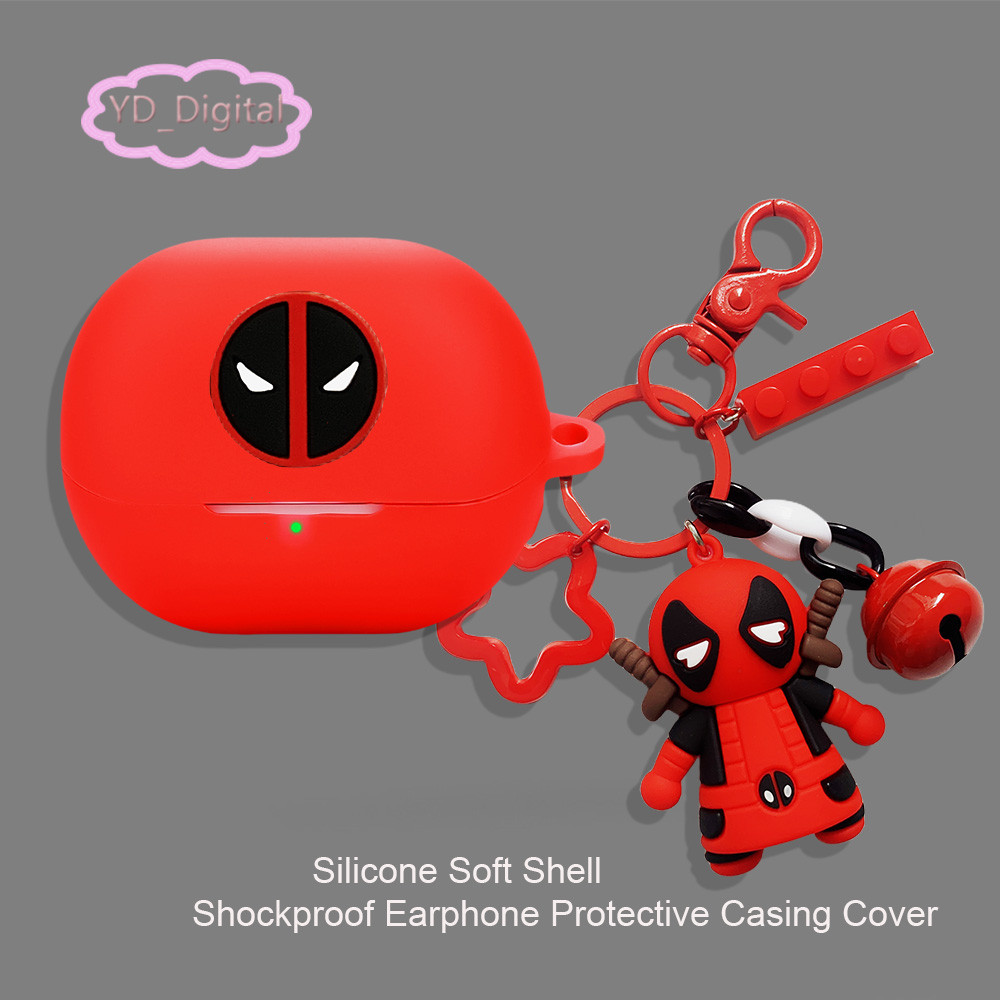 Cho SoundPEATS Pop Clip / UU Clip Case Vỏ Bảo Vệ Tai Nghe Chống Sốc Vỏ Tai Nghe Silicon Vỏ Mềm Có Mặt Dây Chuyền