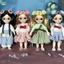 Quần áo búp bê 16-18 cm OB11 Váy quần áo búp bê 1 / 12 Phụ kiện búp bê Bộ đồ trang phục cho bé gái Quà tặng LMWU
