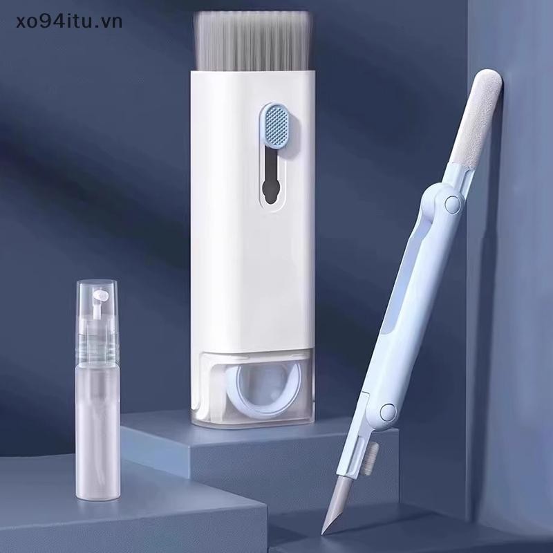 Xoitu 7 Trong 1 Bàn Phím Máy Tính Bộ Bàn Chải Làm Sạch Màn Hình Đa Năng Tai Nghe Vỏ Dụng Cụ Vệ Sinh Chai Clear Ash VN