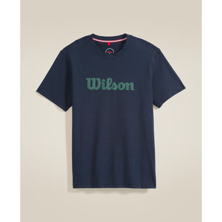Bán Mới Mới Wilson Thể Thao Thoáng Khí Áo Thun Thời Trang Hàn Quốc Unisex Rời Cổ Tròn Áo Thun