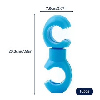 Com * 10 Chiếc Xe Đạp Cáp Phanh Kẹp Nhôm Độ Bền Xe Đạp Ống Dầu Kẹp Cố Định
