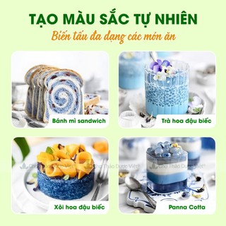 Hoa Đậu Biếc 100g, Sấy Lạnh, Nguyên Liệu Pha Trà, Làm Bánh, Tạo Màu Thực Phẩm Tự Nhiên