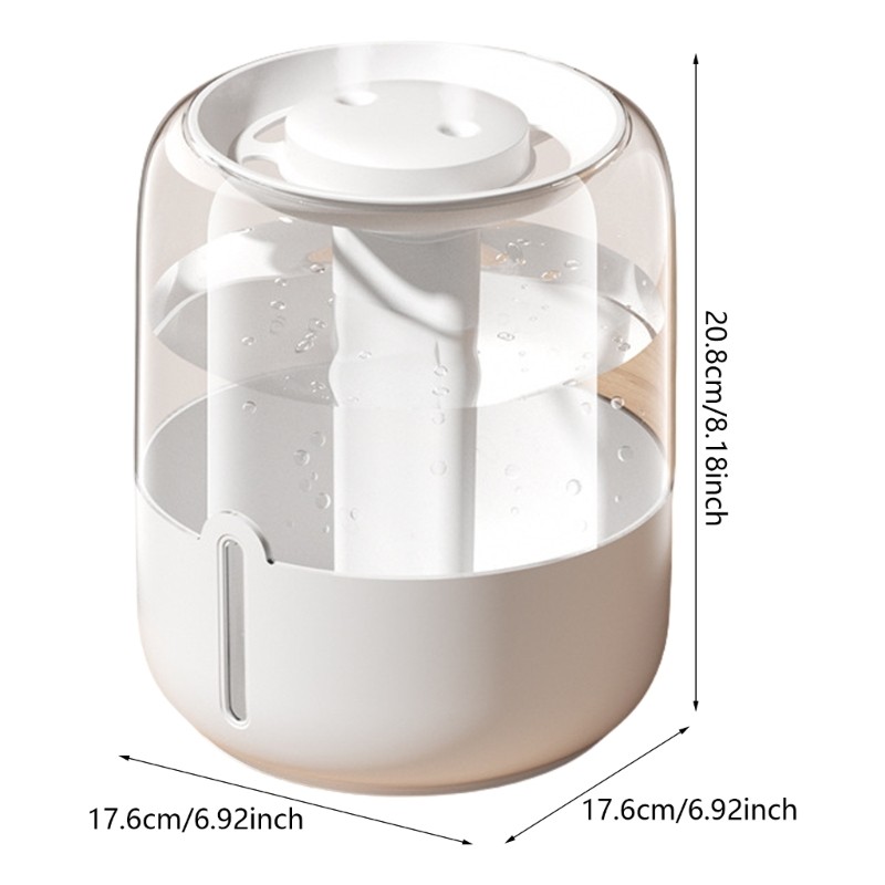 SHI 6 8L Máy Tạo Độ Ẩm Xịt Đôi Cho Cây Văn Phòng, Mini Bàn Phòng Ngủ, Di Động
